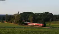218 432-2 und 495-0 mit dem RE 10085 (Freiburg (Brsg) Hbf-Ulm Hbf) bei L�ffingen 25.9.11 