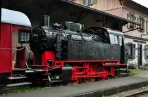 Werkslok 105 am Bf Zollhaus-Blumberg der Sauschw�nzlebahn (WTB) - 04.09.2011