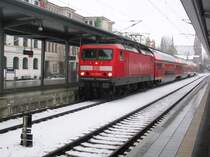 114 031-8 als RE 2 (Cottbus-Wismar) in Schwerin Hbf