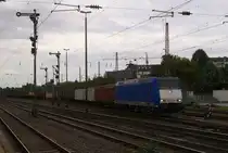 185-CL 001 mit einem G�terzug bei der Abfahrt in D�sseldorf-Rath am 26.08.2011 Gru� an den Tf !