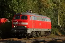 Due 218 139 am 5.9.11 als Lz bei der Durchfahrt durch Ratingen-Lintorf.