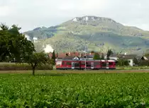 asm Oberaargau - Be 4/8 111 unterwegs bei Niderbipp am 14.09.2011