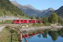 Regio nach Tirano beim Lago di Poschiavo nahe Le Prese.14.10.11