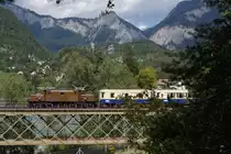 Nach dem Richtungswechsel geht die Reise weiter Richtung Disentis. (Reichenau-Tamins, 2.9.11)
