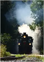 Eisenbahnfest im Feistritztal – 100 Jahre Feistritztalbahn 1911-2011.
Aus diesem Anlass fuhr heute diese wunderbare Doppeltraktion, mit den beiden Dampfloks 83-180 und ZB 2 (Zillertalbahn) von Weiz nach Birkfeld. 
Koglhof 15.10.2011