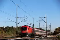 �BB 1116 194 mit einem EC aufgenommen kurz nach Haar bei M�nchen am 15.10.11