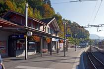 Der Bahnhof Brienz (CH) am 02.10.2011