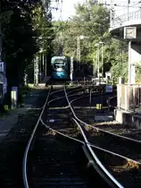 VGF S-Wagen in der Wendeanlage in Ginnheim am 15.10.11