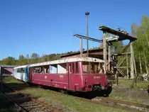 Beim Vogtl�ndischen Eisenbahnverein Adorf standen am 16.10.11 der 171 810-5, 972 740-5 und 772 106-1.