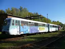 Beim Vogtl�ndischen Eisenbahnverein Adorf standen am 16.10.11 der 772 106-1, 972 740-5 und 171 810-5.