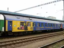 Einer von 3 Schlafwagen war am 22.09.11 im Zug von Prag nach Cheb eingereiht, hier zusehen in Cheb.


