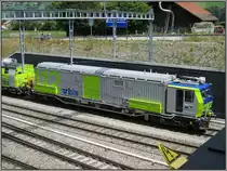 Ger�tefahrzeug XTmas 80 63 98 06 080-6 des L�sch- und Rettungszugs der BLS, aufgenommen am 21.07.2010 in Frutigen.