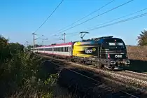 1216 210  Kapsch  mit dem schon fast t�glichem Umlauf am OEC 78 (Graz - Prag), kurz vor Helmahof. So gesehen und fotografiert am 15.10.2011.