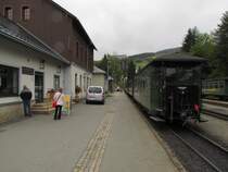 Bahnsteig 1 in Oberwiesenthal; 13.09.2011