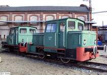 Werkloks LS 60 5928 + LS 150a 607 der Zuckerfabrik Strzelin, fotografiert am 22.10.2011 --> die Lokomotiven wurden von den polnischen Lokomotivfabriken Zastal und Fablok vor 1969 gebaut