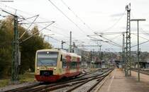 VT 246 als HzL88074 (Br�unlingen Bahnhof-Immendingen) in Donaueschingen 25.10.11