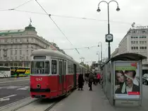 Wien Wiener Linien SL 1 (c3 1247 (Lohnerwerke 1961)) I, Innere Stadt, Opernring / Kärntner Straße / Staatsoper am 19. Oktober 2010.