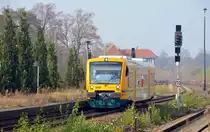 650.085 der ODEG wurde am 05.11.11 aus dem Bw geholt um sp�ter als OE nach Hoyerswerda zu fahren. Fotografiert bei der Einfahrt in G�rlitz.