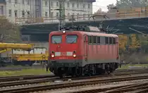 140 621 erreicht am 05.11.11 Lz den Bahnhof Cottbus aus Richtung Frankfurt(O). Fotografiert vom Bahnsteig.