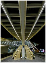 - Hell erleuchtet - Auch am Abend des 12.11.2011 macht der Bahnhof Li�ge Guillemins eine gute Figur. (Jeanny)