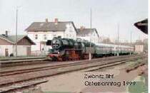 Sonderfahrt der 50 3649-8 im Bahnhof Zw�nitz