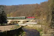 112 331-4 auf dem R�ckweg nach Heidenau hinter B�renstein am 05.11.2011