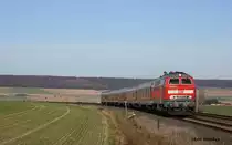 218 473 mit einem RE nach Bad Harzburg am 20.11.2011 bei Klein Elbe.