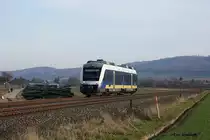 VT4.04 der Eurobahn am 20.11.2011 bei Eggenstedt.
