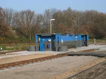 Am 12.November 2011 sah die Gemeinschafstankstelle von Regel-und Schmalspurbahn in Putbus so aus.