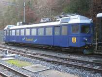 RM ABe 526 290-2 (ex. SOB Nr.11),  Tunnelkino , w�hrend der Winterpause abgestellt in G�nsbrunnen, 09.11.2011.
