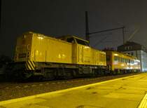 203 311 6 und ein ORT abgestellt im Bahnhof von Schwerin am 22.11.2011