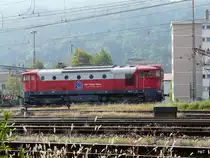 Disellok D752-509 von Del Fungo Giera abgestellt im Bahnhofsareal von Chiasso am 30.09.2011
