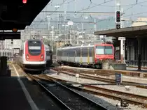 SBB - Schnappschuss vom Einfahrenden ICN Max Frisch im Bahnhof Chiasso am 30.09.2011