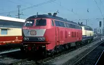 218 001 + 218 222  N�rnberg Hbf  10.03.92