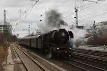 41 1150 mit einem Sonderzug am 04.12.2011 am Heimeranplatz in M�nchen.