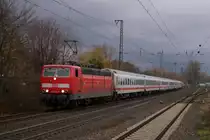 181 214-8  Mosel  mit dem IC 133 nach Norddeich Mole bei der Durchfahrt durch D�sseldorf-Oberbilk am 04.12.2011