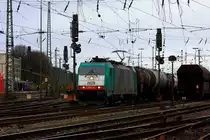 Die Cobra 2828 f�hrt Kesselzug von Aachen-West nach Antwerpen-BASF(B).
4.12.2011

