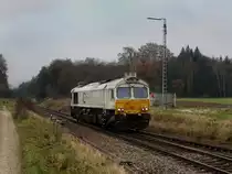 Die 247 044 am 11.11.2011 bei der Einfahrt in T��ling.