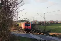 WLE 81 (198 801) mit dem Warsteiner nach M�nchen durch Paderborn-Bennhausen Richtung Altenbeken. Gestern am 09/12/11.