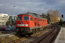 232 553-8 steht im Brandenburger Hbf und wartet auf neue Aufgaben. 10.12.2011