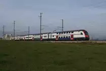 RABe 514 018-1 f�hrt am 26.11.11 von Bubikon Richtung R�ti.