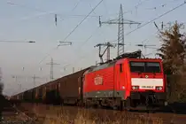 Die 189 048 am 19.11.11 mit einem G�terzug bei der Durchfahrt durch Ratingen-Lintorf.
Gru� an den Tf!