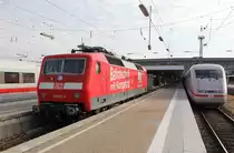 Und, damit es 5 Bilder werden heute Morgen ;), nochmal von vorn: 120 501-2 abgestellt in M�nchen Hbf. Aufgenommen am 30.10.2011.