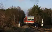 628 562 mit einer RB nach Bennem�hlen bei Vorwalsrode am 10.12.11.