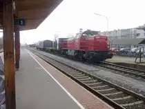 Auf dem Weg zum Zahnarzt konnte ich am 9.12.2011 die DH 1700.1 der GKB mit ihrem Verschubg�terzug im Bahnhof Deutschlandsberg beobachten. Hier am Bild waren die Ranchierarbeiten bereits beendet und der Zug wartete bereits auf seine Weiterfahrt Richtung Wies-Eibiswald.