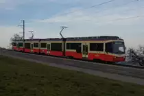 Am Abend des 26.11.11 f�hrt der Be 4/6 61 gemeinsam mit dem Be 4/6 68 von Scheuren Richtung Neuhaus.