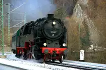 95 027 erreicht mit dem  Weihnachtsexpress  R�beland; 11.12.2011