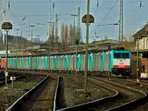 Ein dutzend 186er Cobras stehen am 11.12.2011 in Aachen West.