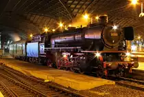 41 360 der Dampfloktradition Oberhausen mit einem Sonderzug aus R�desheim kommend, am Zugschluss lief E10 1239 mit