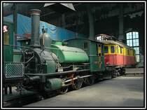 Die  LIACON  - einst die �lteste betriebsf�hige Dampflok der Welt - am 23.4.2006 mit aubgelaufener Kesselfrist abgestellt im Heizhaus Strasshof.